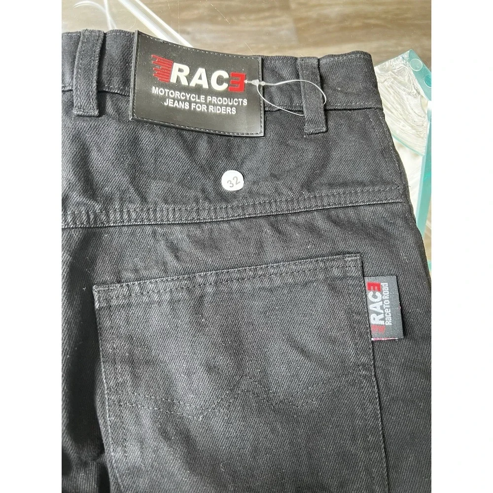 Rac3 Motorcycle Products Jeans for Riders Men Size 32R Blue Denim Pants Padded